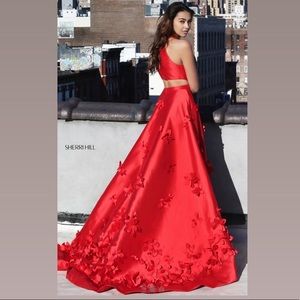 Sherri Hill Red 51116 Prom Dress